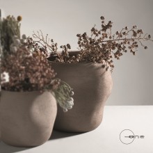 Ваза от теракота 24х22см Gorem Taupe